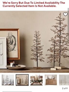 Pottery barn faceted mirror tree set of 2 sm and med. Christmas sold out